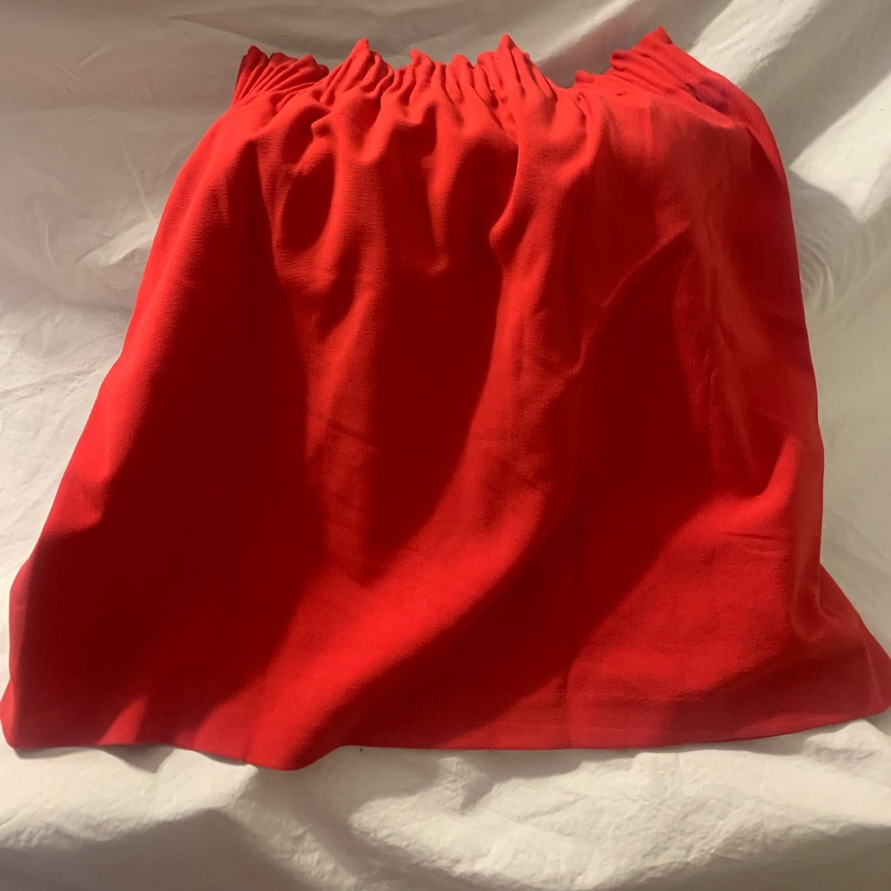 Red wool Jcrew Factory sidewalk skirt. NWOT.